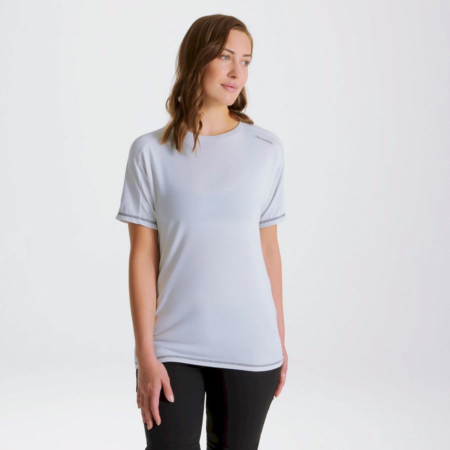 T Shirts Craghoppers Dynamic Corta Sleeved Femme Grise | MQK5215GI