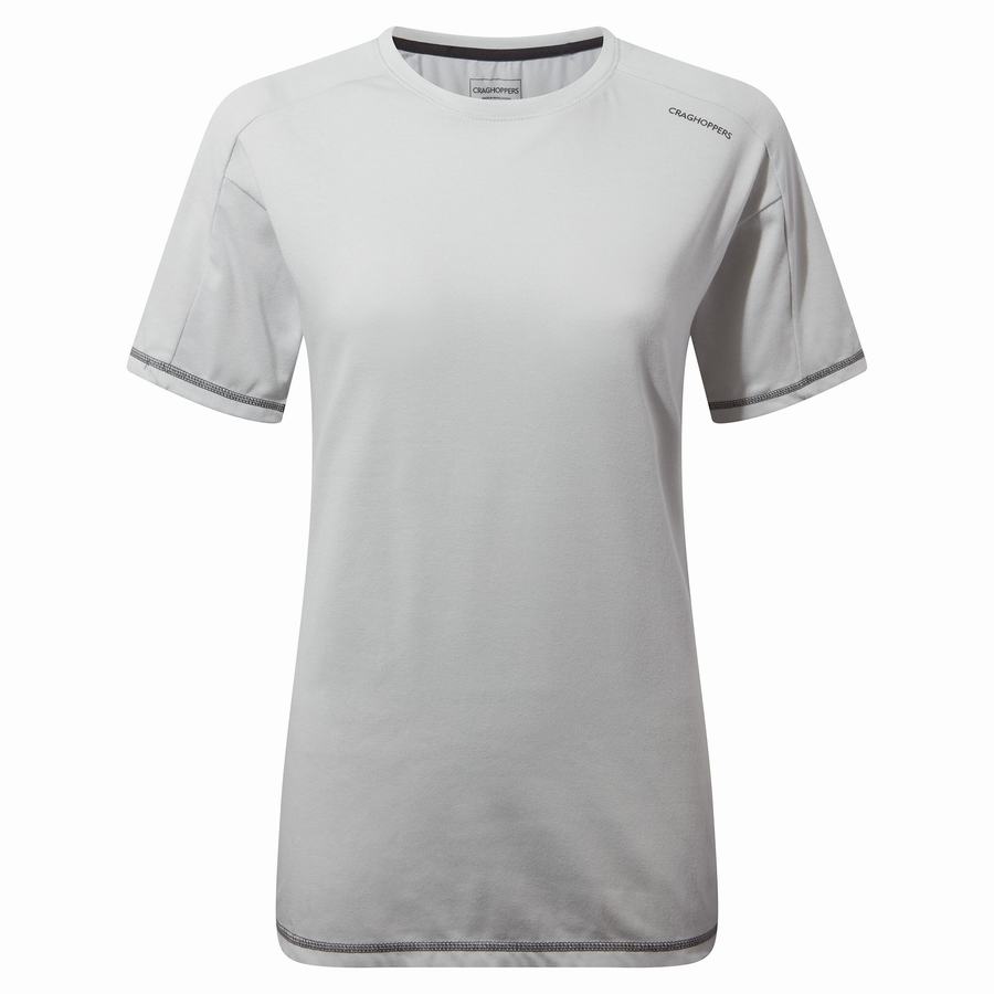 T Shirts Craghoppers Dynamic Corta Sleeved Femme Grise | MQK5215GI