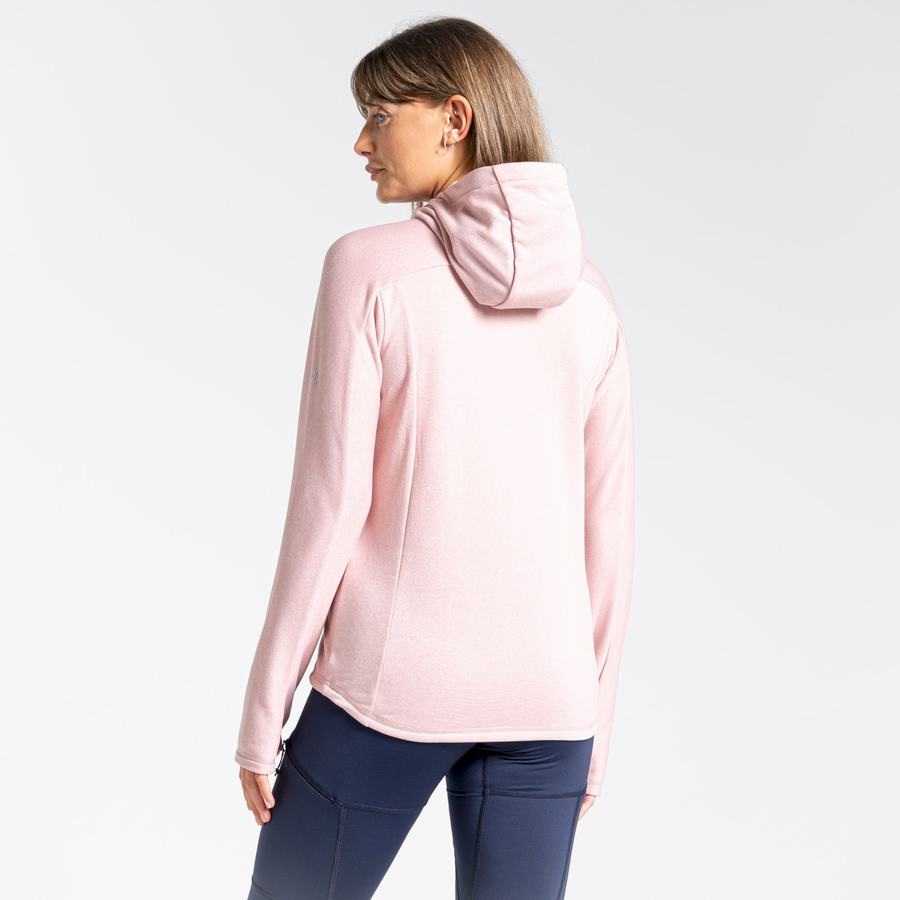 T Shirts Craghoppers Dynamic Encapuchonné Half Zip Top Femme Rose | DGR892YX