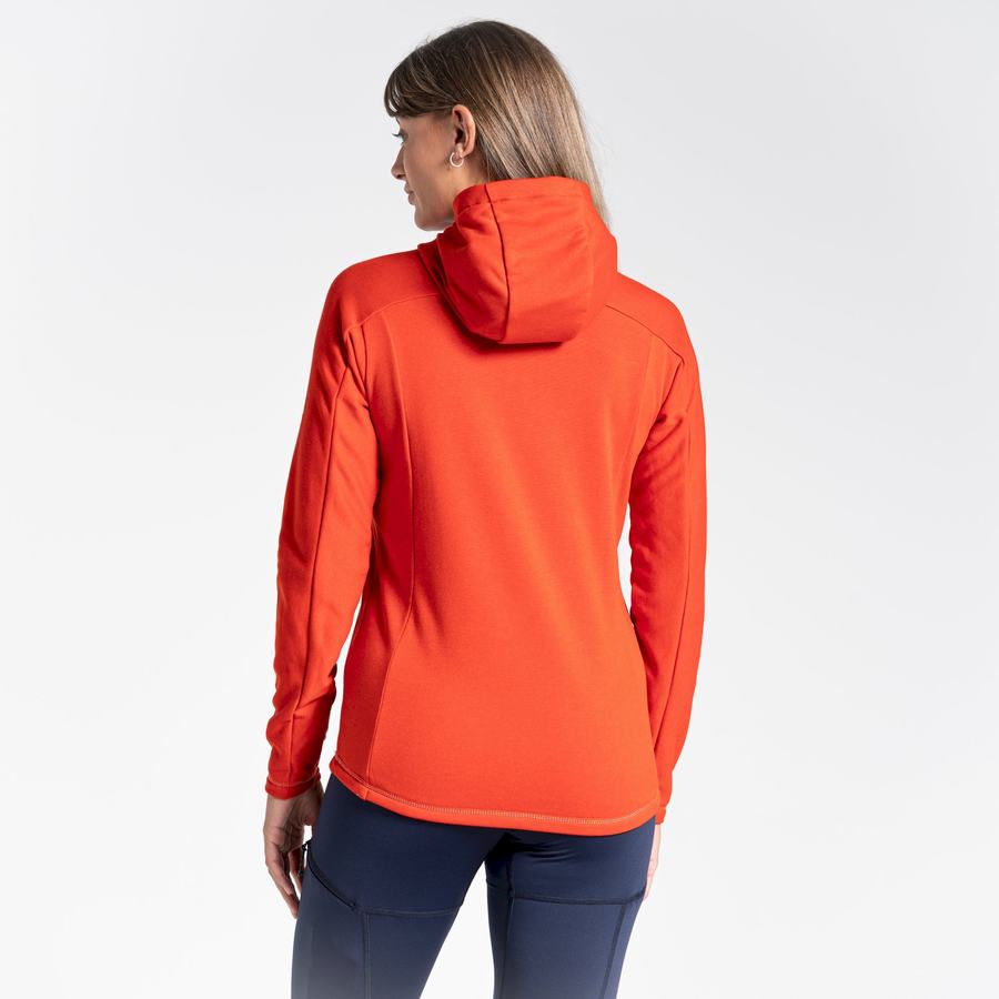 T Shirts Craghoppers Dynamic Encapuchonné Half Zip Top Femme Orange | GDR6115ZK