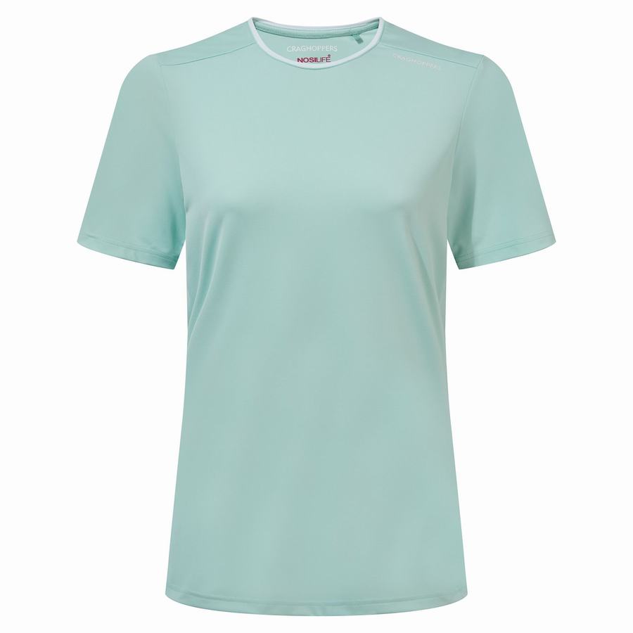 T Shirts Craghoppers NosiLife Candella Corta Sleeved Femme Vert | FPG5298ML