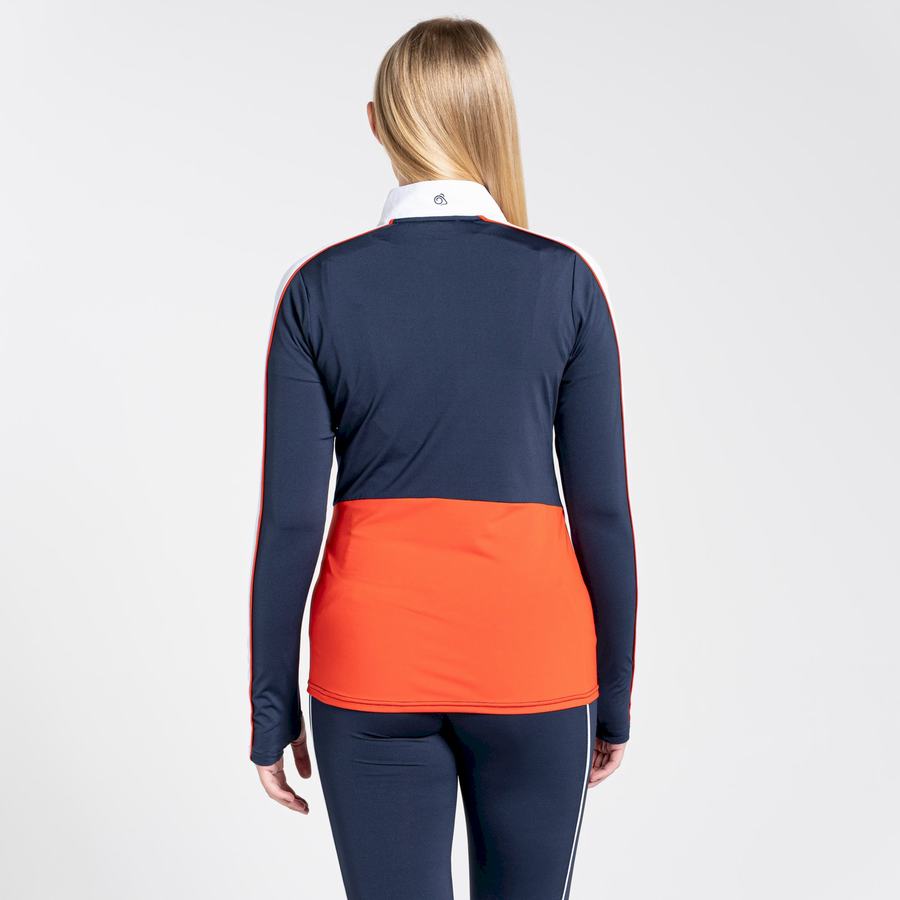 T Shirts Craghoppers NosiLife Marcella Long Sleeved Femme Bleu Bleu Marine | TWH3849VB