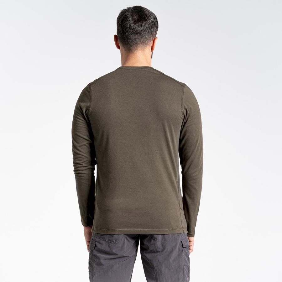 T Shirts Craghoppers NosiLife Talen Long Sleeved Homme Vert | KUT271YG