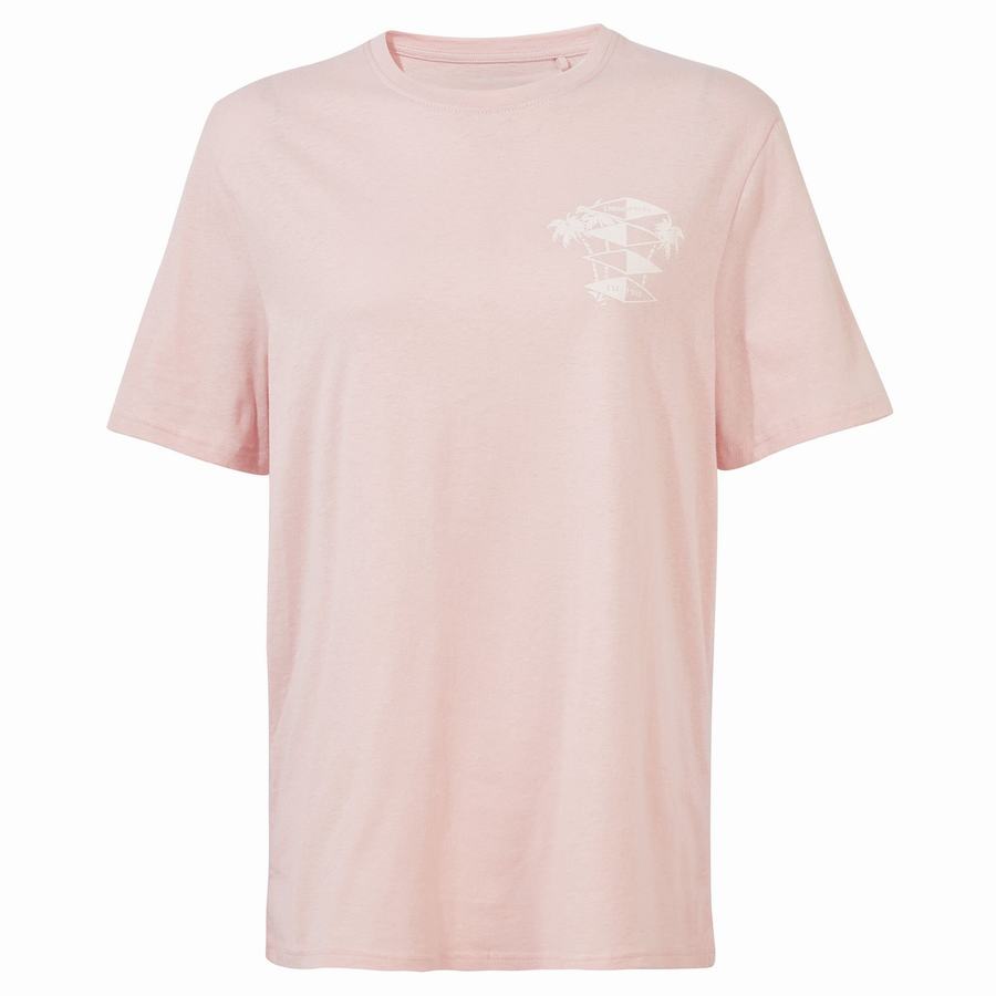 T Shirts Craghoppers Nosibotanical Sten Corta Sleeved Homme Rose | SFK10081CI