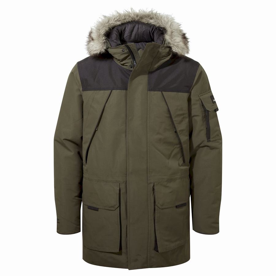 Vestes Craghoppers Bishorn II Insulated Homme Vert Noir | YIC8492JR