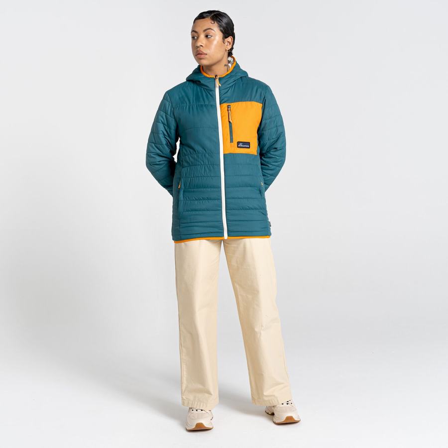 Vestes Craghoppers Cameo CompressLite Encapuchonné Femme Vert | JSO6910NS