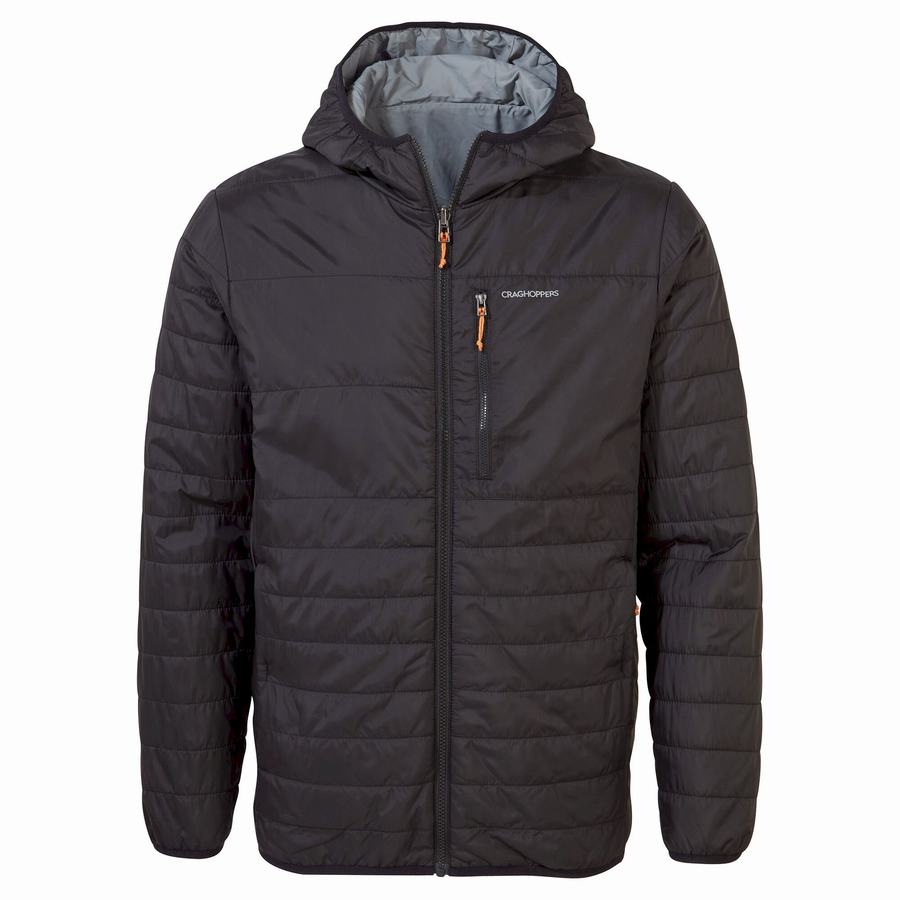 Vestes Craghoppers Compresslite VI Encapuchonné Homme Noir | EJR9215BP