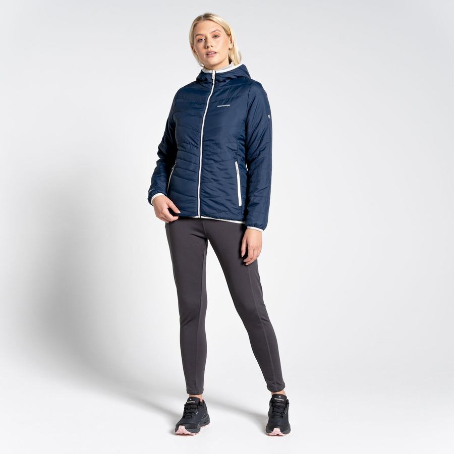 Vestes Craghoppers Compresslite VI Encapuchonné Femme Bleu Bleu Marine | VFY9116CI