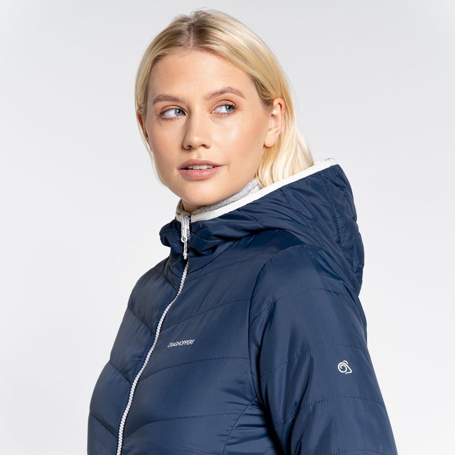 Vestes Craghoppers Compresslite VI Encapuchonné Femme Bleu Bleu Marine | VFY9116CI