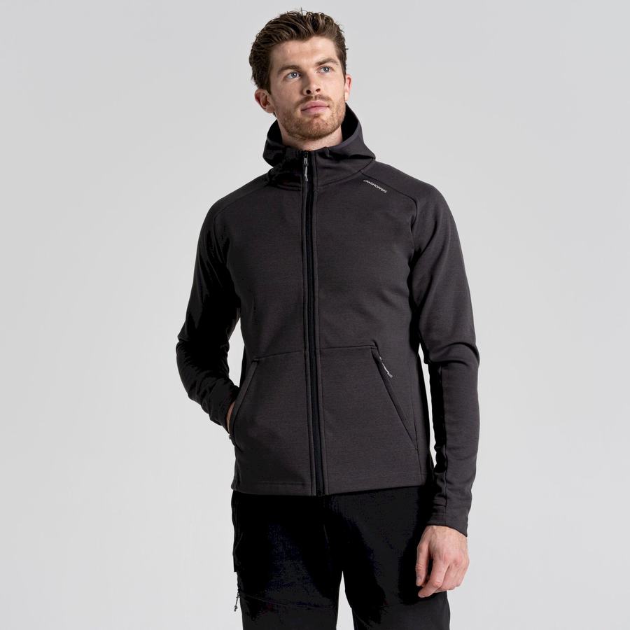 Vestes Craghoppers Dynamic Pro Encapuchonné Homme Noir | FCP4724AG