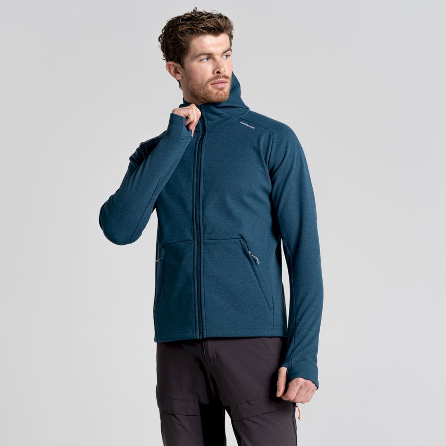 Vestes Craghoppers Dynamic Pro Encapuchonné Homme Bleu Foncé | QIB7545ZH