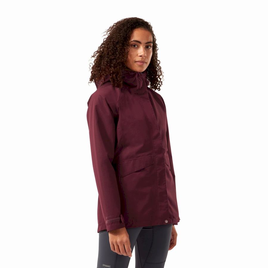 Vestes Craghoppers Ellis GORE-TEX Femme Rouge Foncé | RNO8935SA