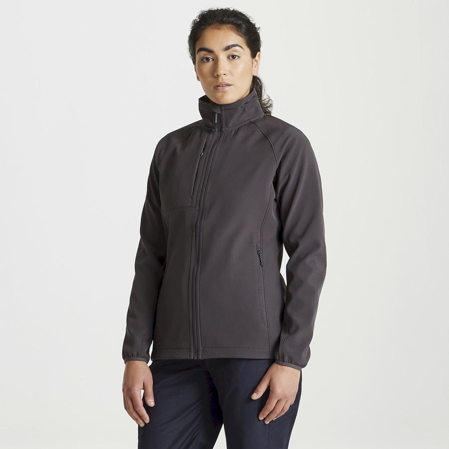 Vestes Craghoppers Expert Basecamp Softshell Femme Grise Foncé | DZU8247AS