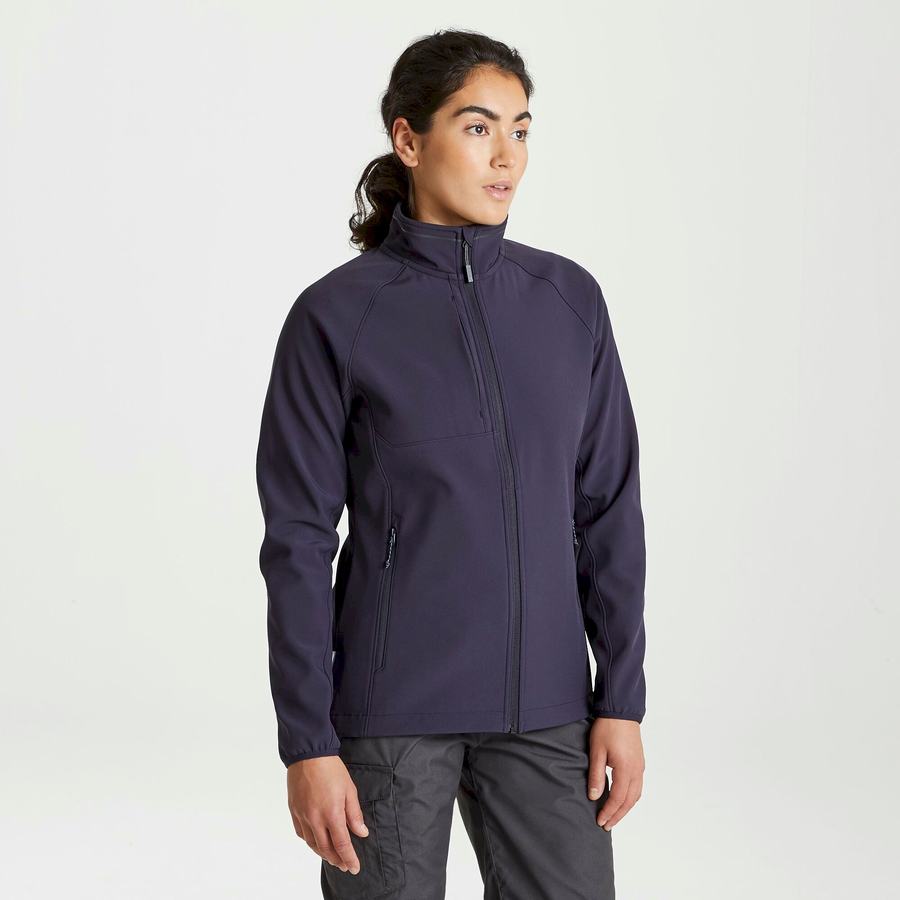 Vestes Craghoppers Expert Basecamp Softshell Femme Bleu Marine | JWK197RL