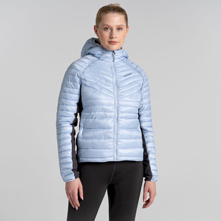 Vestes Craghoppers ExpoLite Insulated Encapuchonné Femme Blanche | MIV4432EA