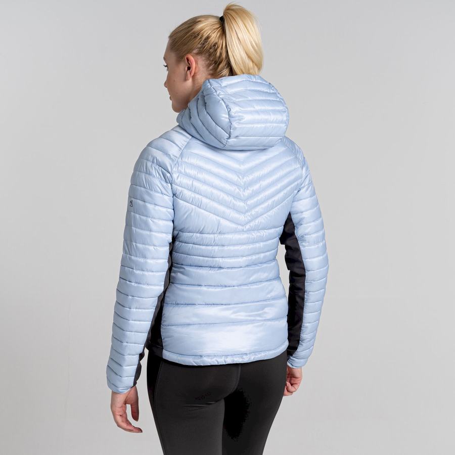 Vestes Craghoppers ExpoLite Insulated Encapuchonné Femme Blanche | MIV4432EA