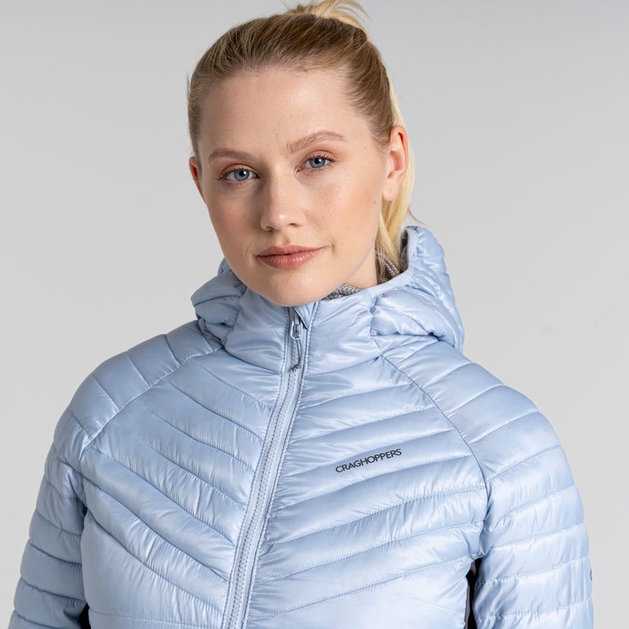 Vestes Craghoppers ExpoLite Insulated Encapuchonné Femme Blanche | MIV4432EA