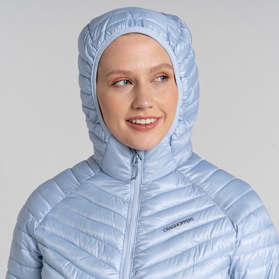 Vestes Craghoppers ExpoLite Insulated Encapuchonné Femme Blanche | MIV4432EA