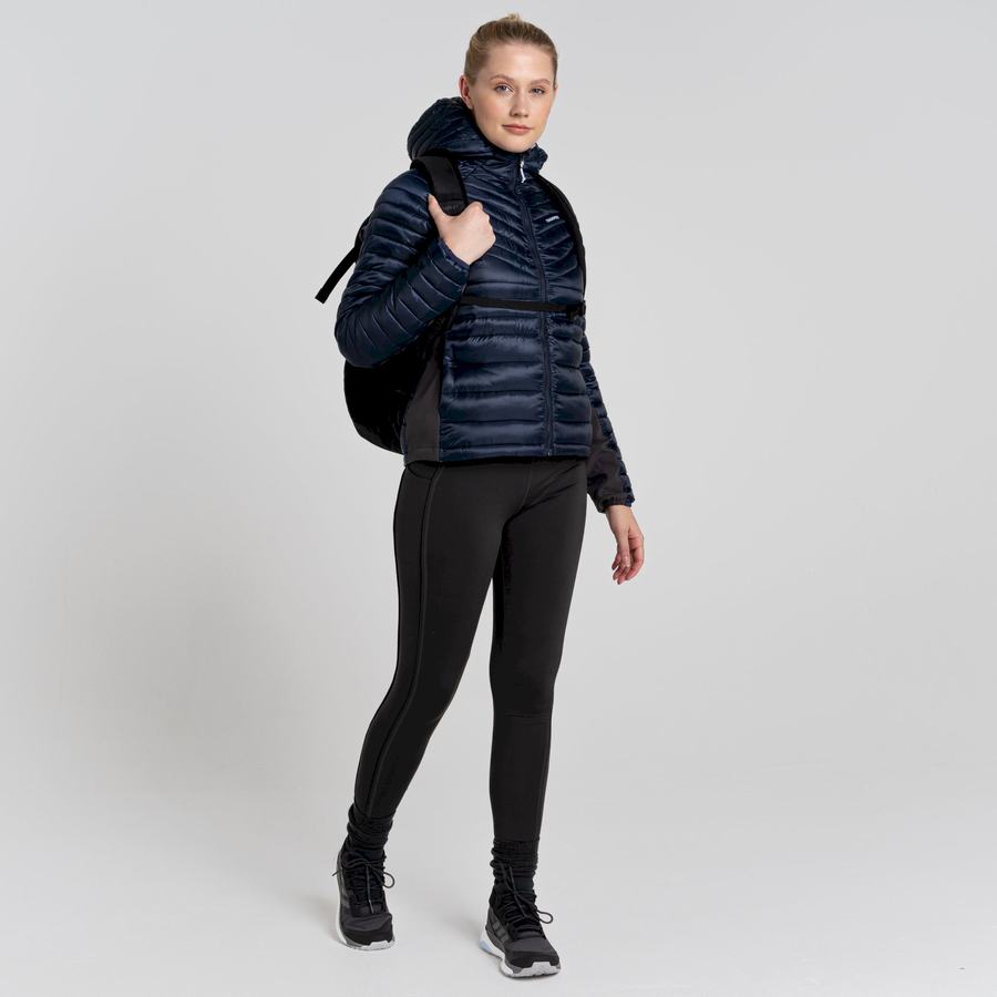 Vestes Craghoppers ExpoLite Insulated Encapuchonné Femme Bleu Bleu Marine | PHT9075KM