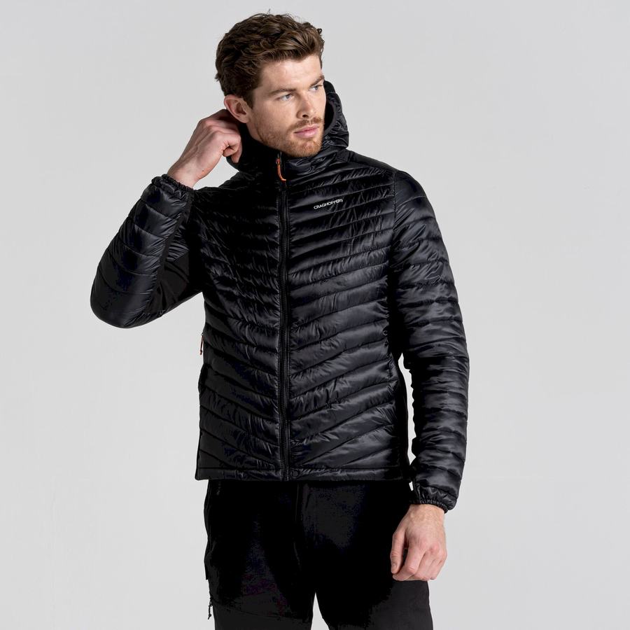 Vestes Craghoppers ExpoLite Insulated Encapuchonné Homme Noir | XWI8769VD