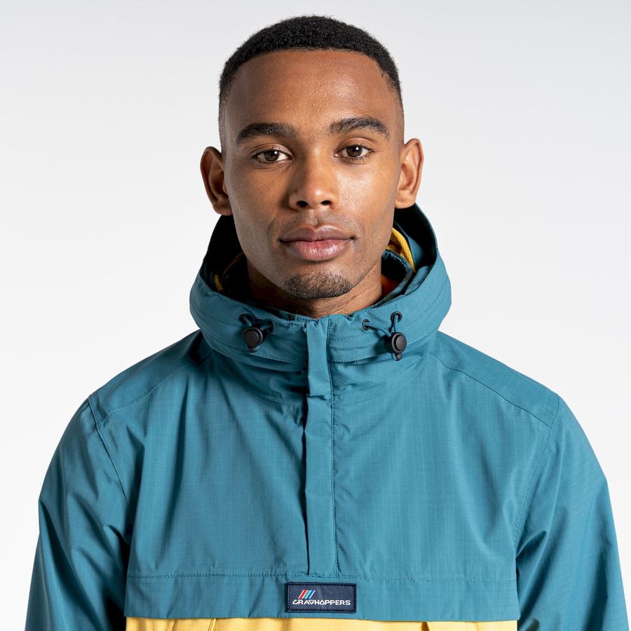 Vestes Craghoppers Imperméables Anderson Cagoule Homme Vert Jaune | GFY6919IX