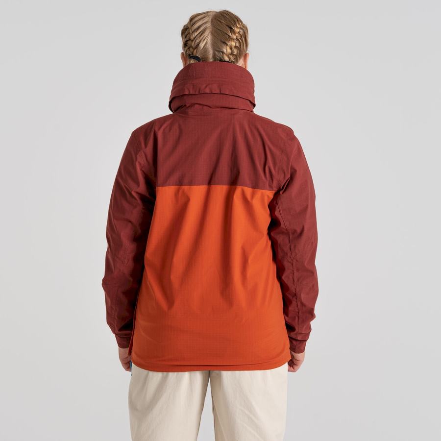 Vestes Craghoppers Imperméables Anderson Cagoule Homme Rouge Orange | UHB7216QP