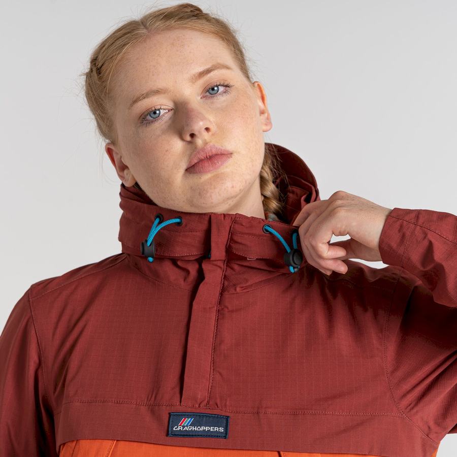 Vestes Craghoppers Imperméables Anderson Cagoule Homme Rouge Orange | UHB7216QP