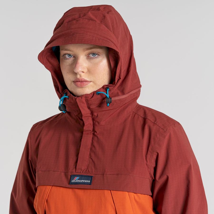 Vestes Craghoppers Imperméables Anderson Cagoule Homme Rouge Orange | UHB7216QP