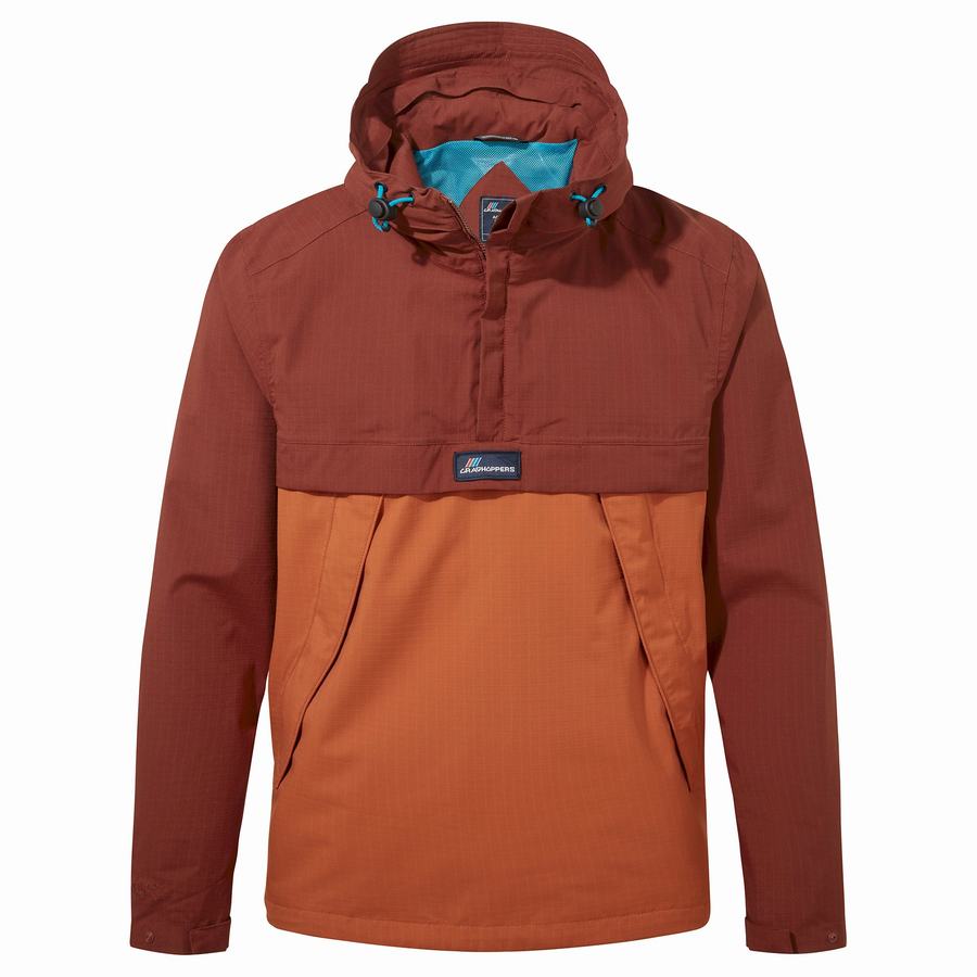 Vestes Craghoppers Imperméables Anderson Cagoule Homme Rouge Orange | UHB7216QP