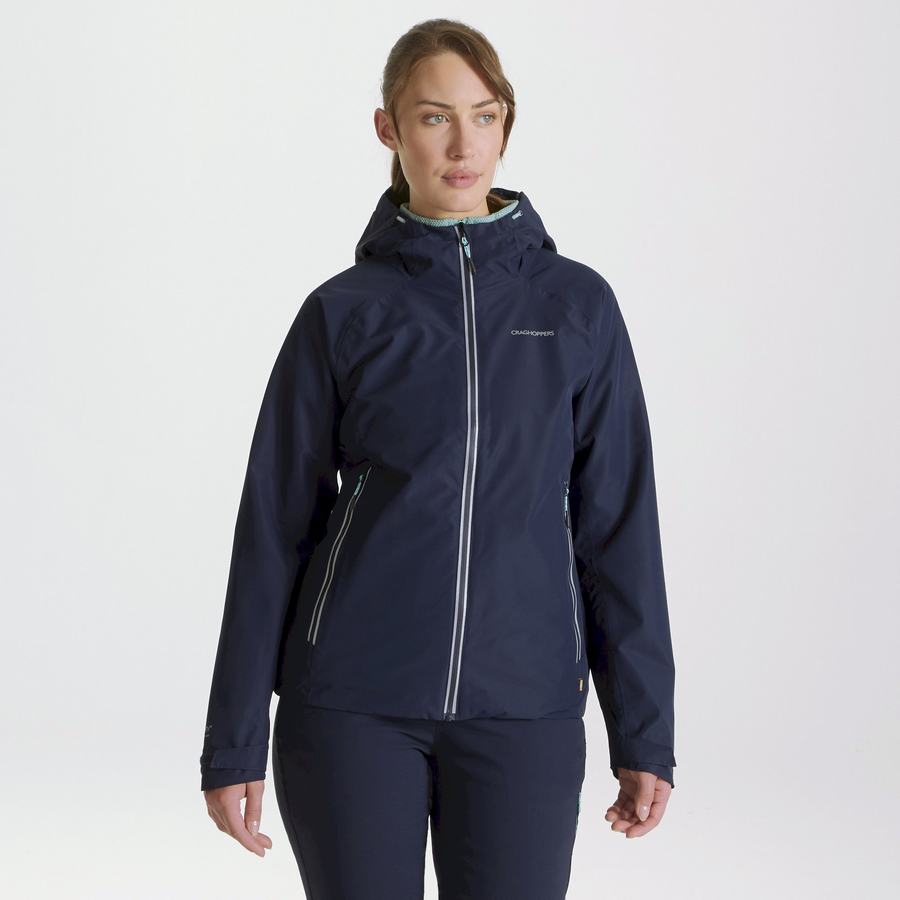 Vestes Craghoppers Imperméables Atlas Femme Bleu Bleu Marine | OMN246QM