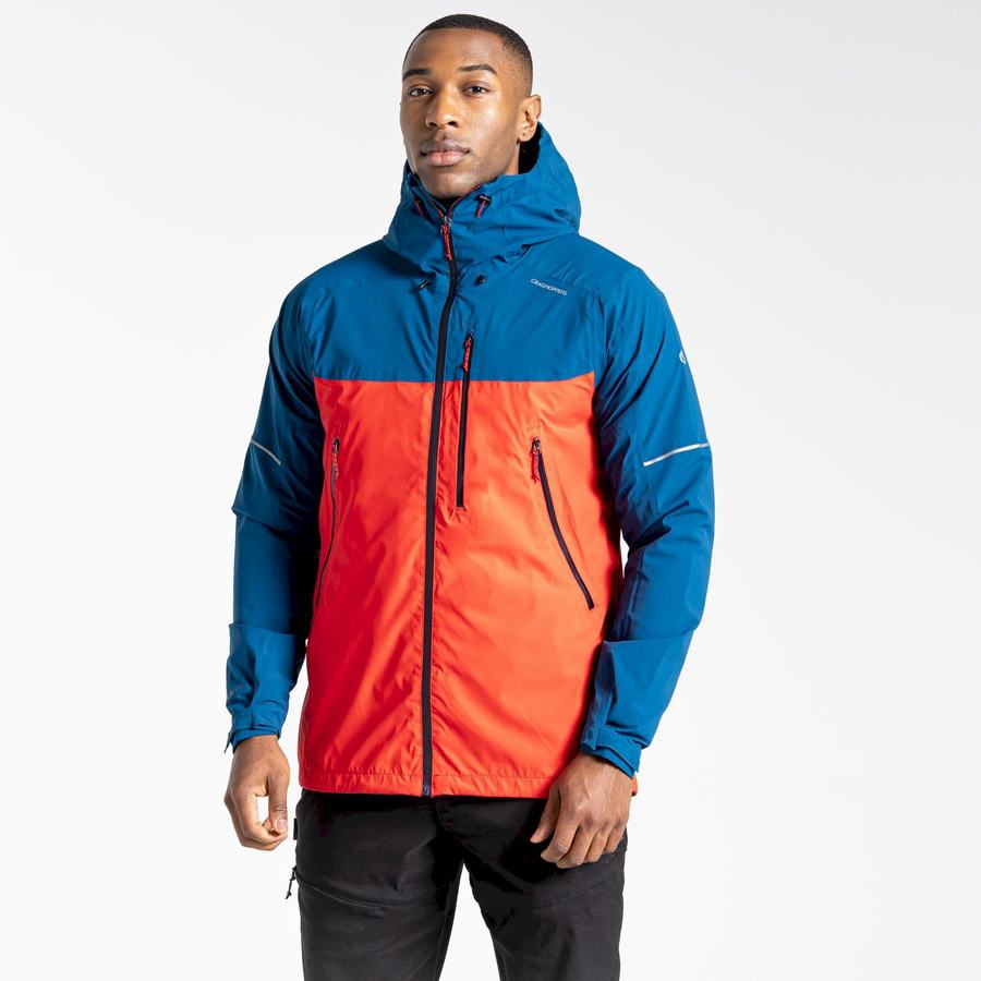 Vestes Craghoppers Imperméables Dynamic Homme Bleu Marine Bleu Orange Rouge | RJY6274LH