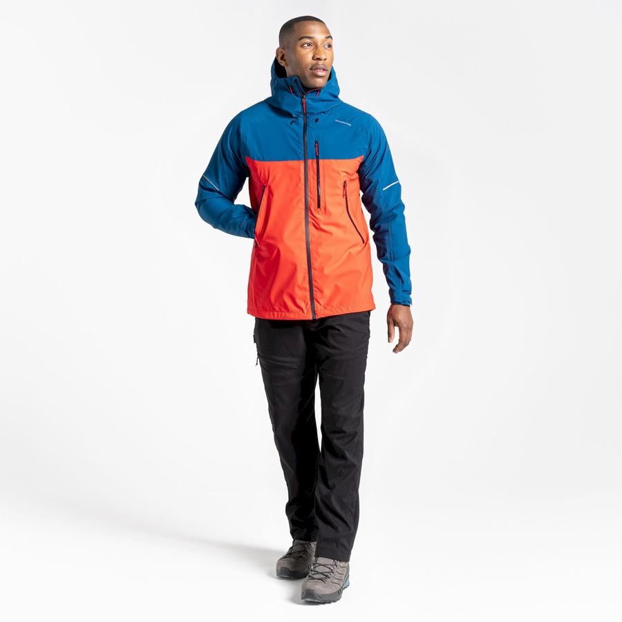 Vestes Craghoppers Imperméables Dynamic Homme Bleu Marine Bleu Orange Rouge | RJY6274LH