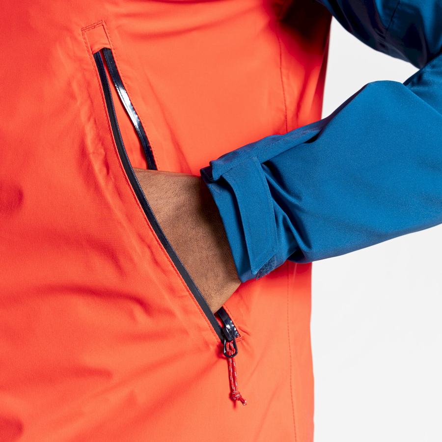 Vestes Craghoppers Imperméables Dynamic Homme Bleu Marine Bleu Orange Rouge | RJY6274LH