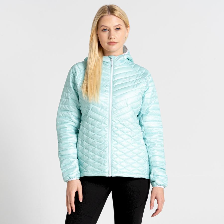 Vestes Craghoppers Insulated ExpoLite Encapuchonné Femme Vert | DIA1754QR