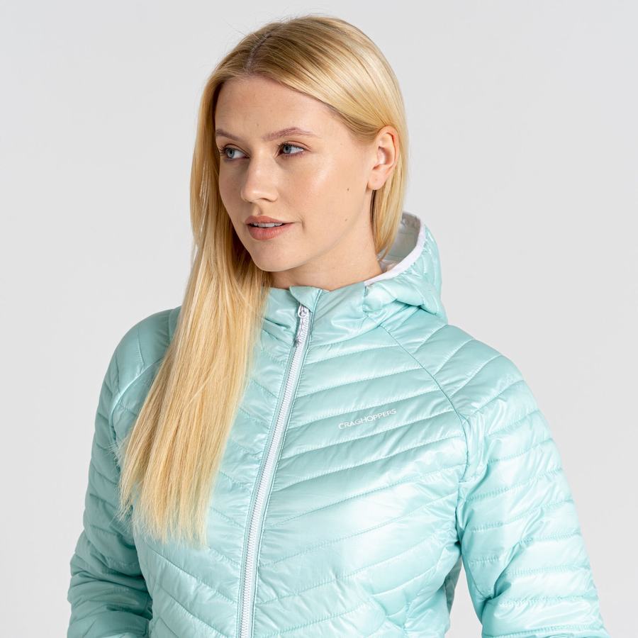 Vestes Craghoppers Insulated ExpoLite Encapuchonné Femme Vert | DIA1754QR