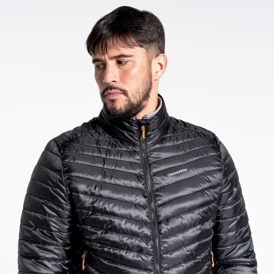 Vestes Craghoppers Insulated ExpoLite Homme Noir Orange | QDA3668AJ