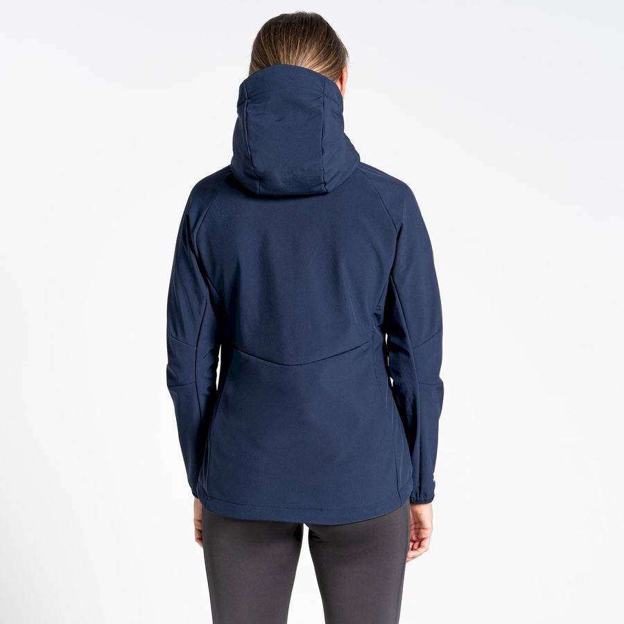 Vestes Craghoppers Kalti Weatherproof Encapuchonné Femme Bleu Bleu Marine Grise | PEV3465UH