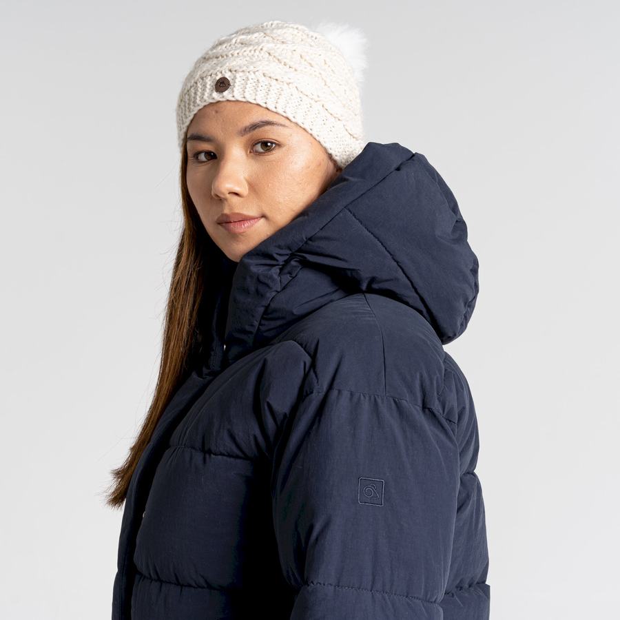 Vestes Craghoppers Madora Insulated Encapuchonné Femme Bleu Bleu Marine | GUM5655HE