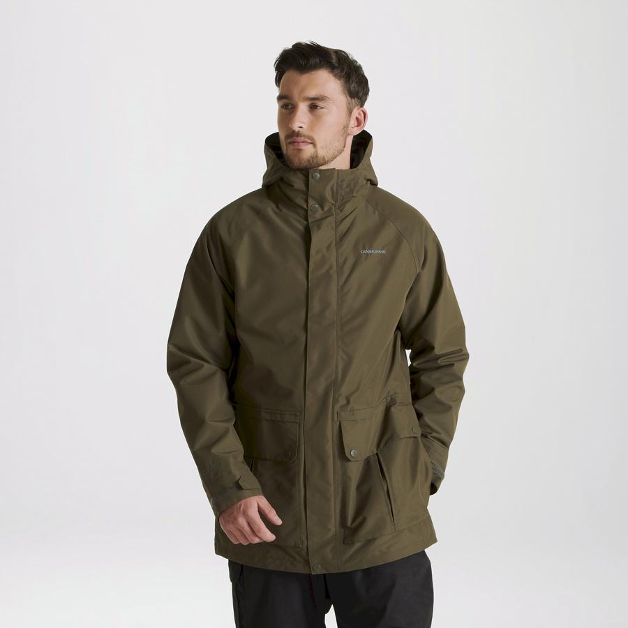 Vestes Craghoppers Milford 3 In 1 Homme Vert | AAB3292DV