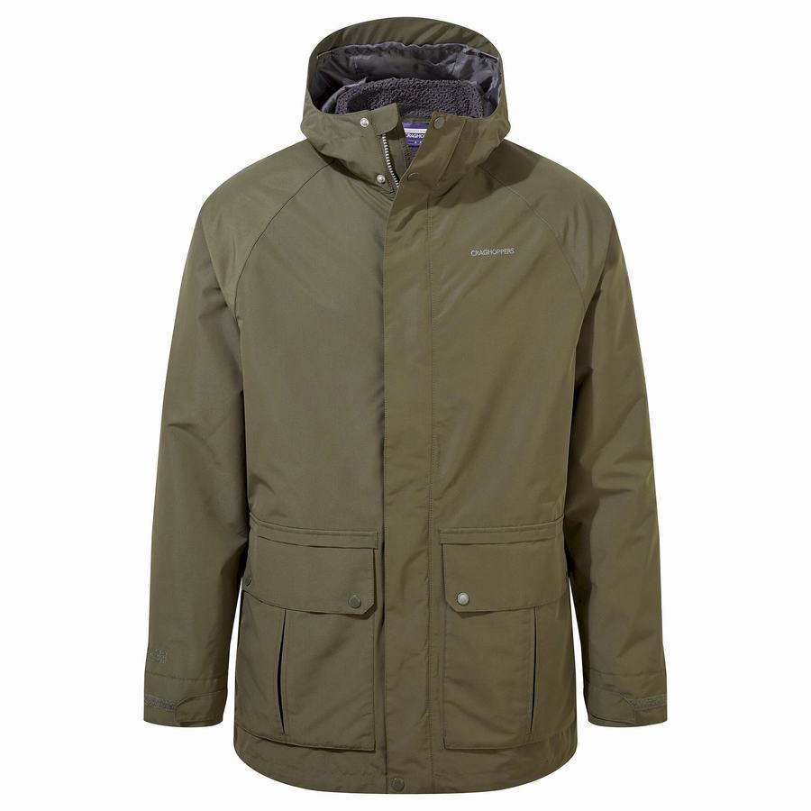 Vestes Craghoppers Milford 3 In 1 Homme Vert | AAB3292DV