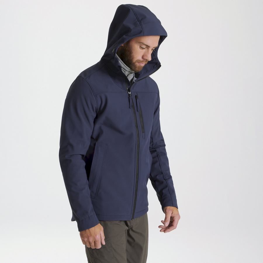 Vestes Craghoppers Oswin Insulated Encapuchonné Homme Bleu Bleu Marine | FPQ5385EM