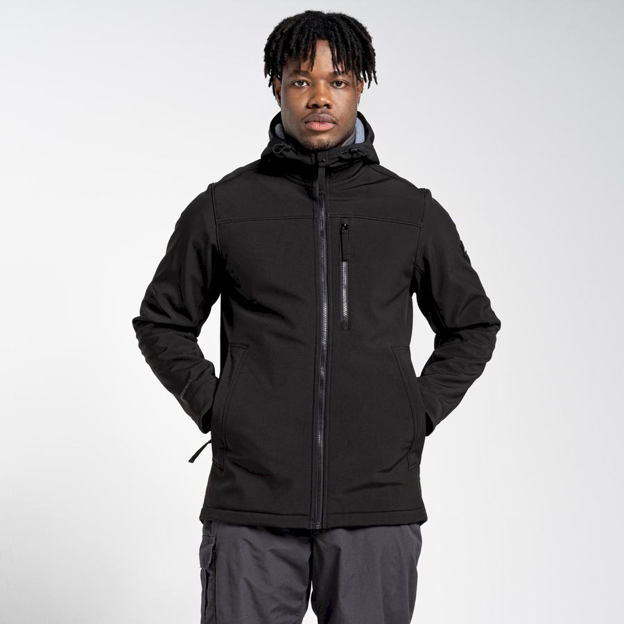 Vestes Craghoppers Oswin Insulated Encapuchonné Homme Noir | NQZ3121CZ