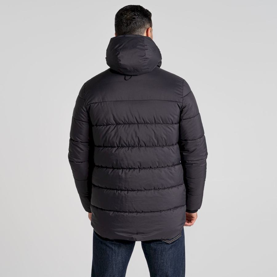 Vestes Craghoppers Sutherland Insulated Encapuchonné Homme Noir | SOZ7662UO