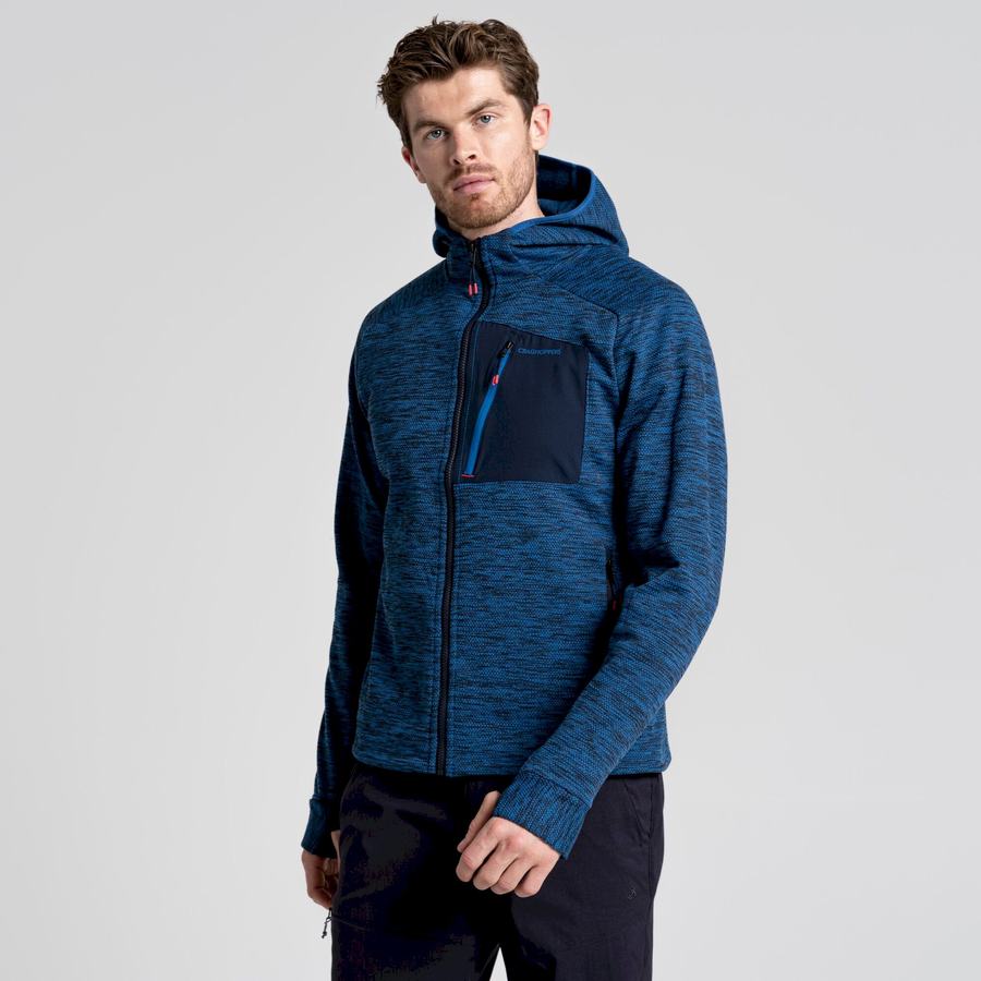 Vestes Craghoppers Tarbert Encapuchonné Homme Bleu | VCK6924TO