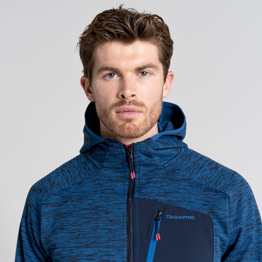 Vestes Craghoppers Tarbert Encapuchonné Homme Bleu | VCK6924TO