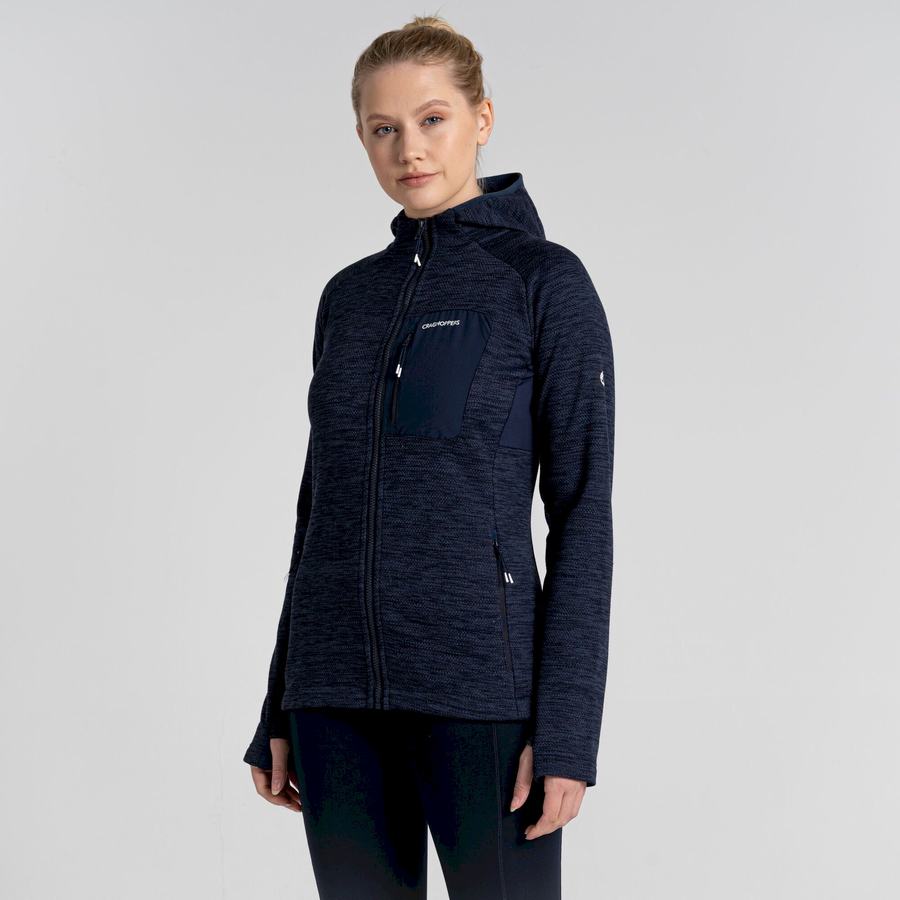 Vestes Craghoppers Trina Encapuchonné Femme Bleu Bleu Marine | DHO803DL