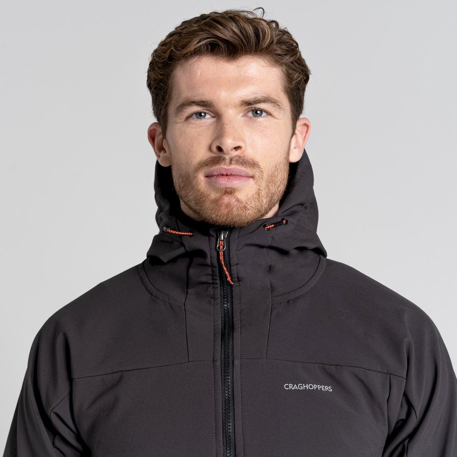 Vestes Craghoppers Tripp Encapuchonné Homme Noir | IYC318IA